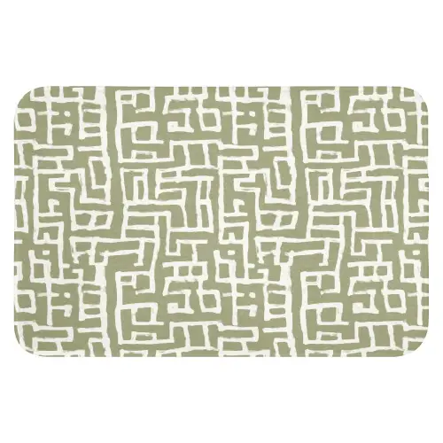 Grafisch - Patroon - Groen WCmat klein 1009 -3d