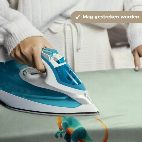Staart - Dino - Minimalistisch - Blauw Wandkleed katoen klein -sfeer9