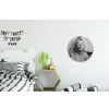 Vrouw - Masker - Wijn - Sigaret Wandcirkel aluminium klein -kinderkamer