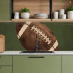 Football - Hout - Sport - Groen keuken achterwand 2 middel -sfeer3
