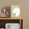 Dino - Triceratops - Dinosaurus - Groen Light Box met kabel (Kinderlampje) klein -sfeer2_kind
