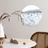 Luchtbellen - Water - Dynamisch Wandcirkel kunststof plaat 5mm dik klein -sfeer4