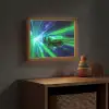 Snelheid - Licht - Sportwagen - Groen Light Box met batterij (Wandlamp kind) middel -sfeer5_kind
