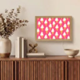 Softijs - Horentje - Roze Light Box met kabel (Tafellamp) klein 924 -sfeer2