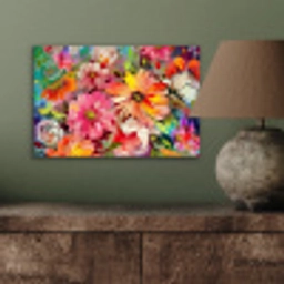 Bloemen - Kunst - Schilderij - Botanisch aluminium wit klein -sfeer2