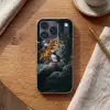 Papegaai - Vogel - Rots - Wit Telefoonhoesje iPhone 17 Pro klein -sfeer1