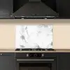 Marmer - Grijs - Wit - Abstract - Marmerlook keuken achterwand spatscherm klein -sfeer1