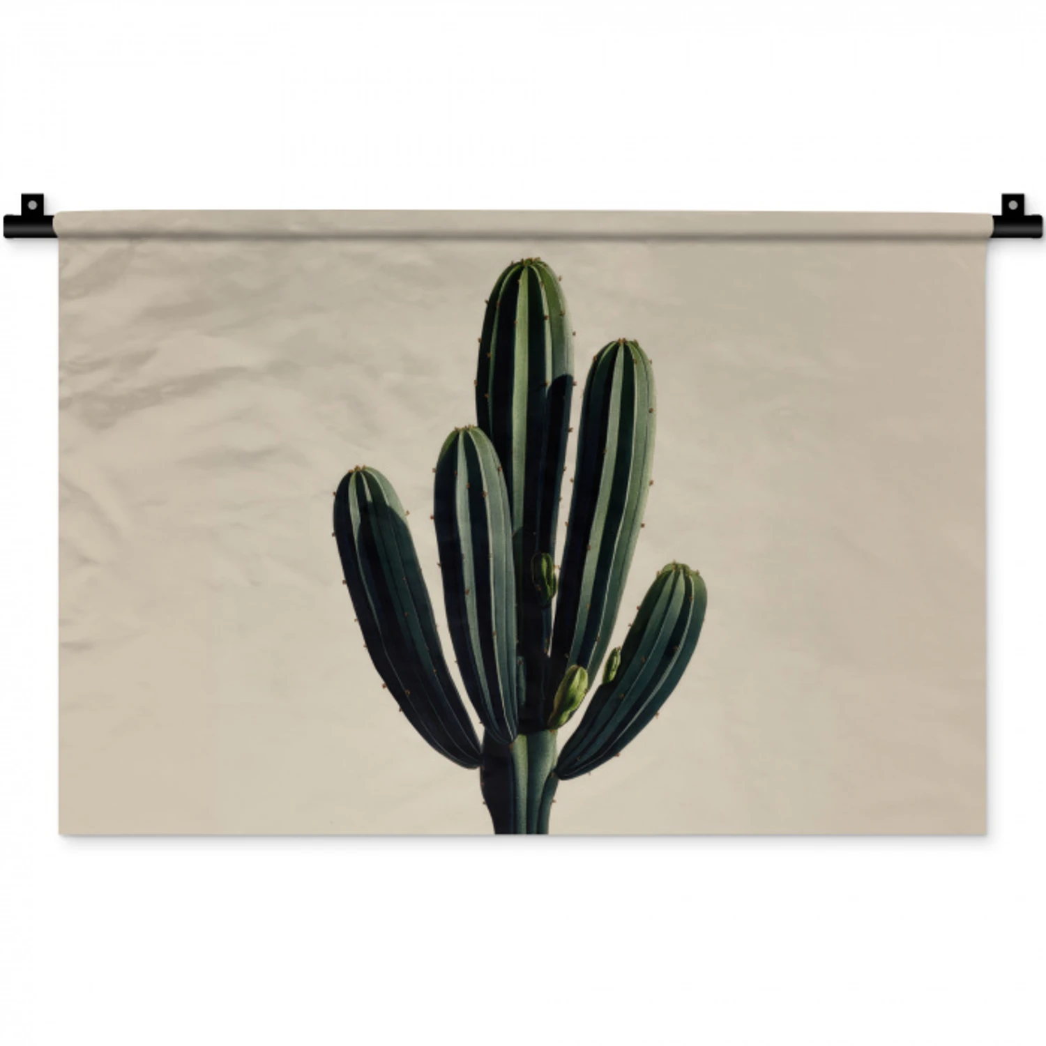 Cactus - Subtiel - Groen Wandkleed katoen klein -zz3d