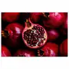Granaatappel - Rood - Fruit poster papier klein -3d