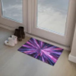 Lichtsnelheid - Ruimte - Roze - Paars Deurmat klein -sfeer3