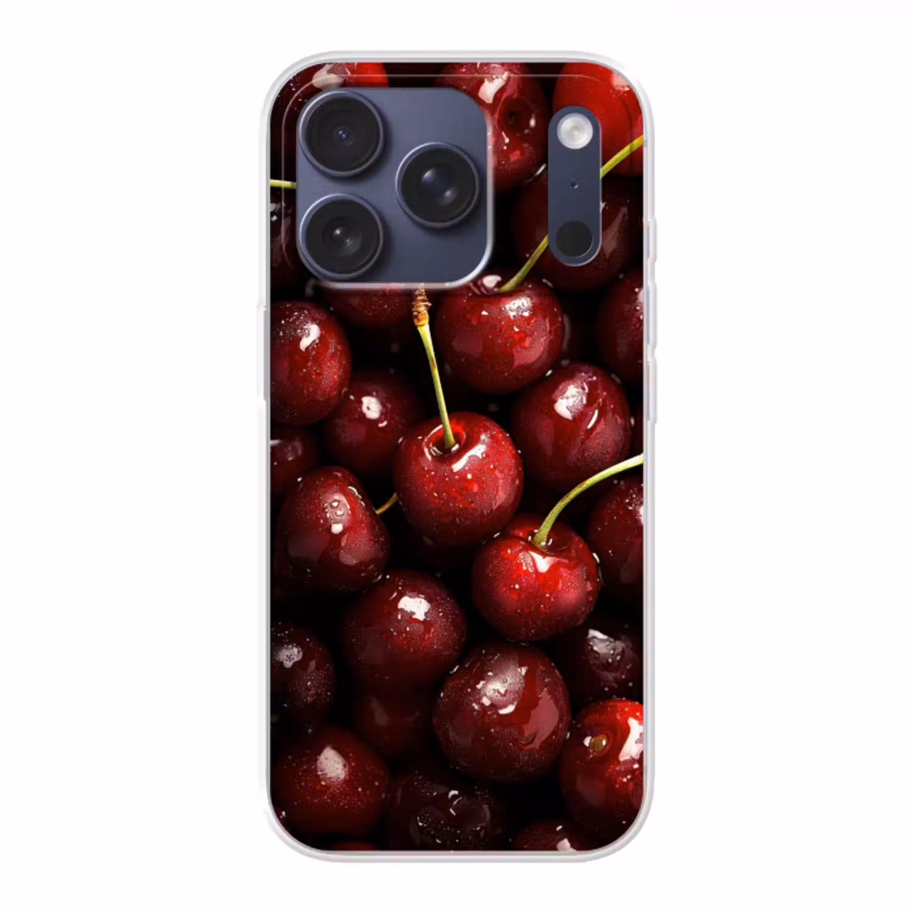Rood - Fruit - Kersen Telefoonhoesje iPhone 17 Pro klein -3d