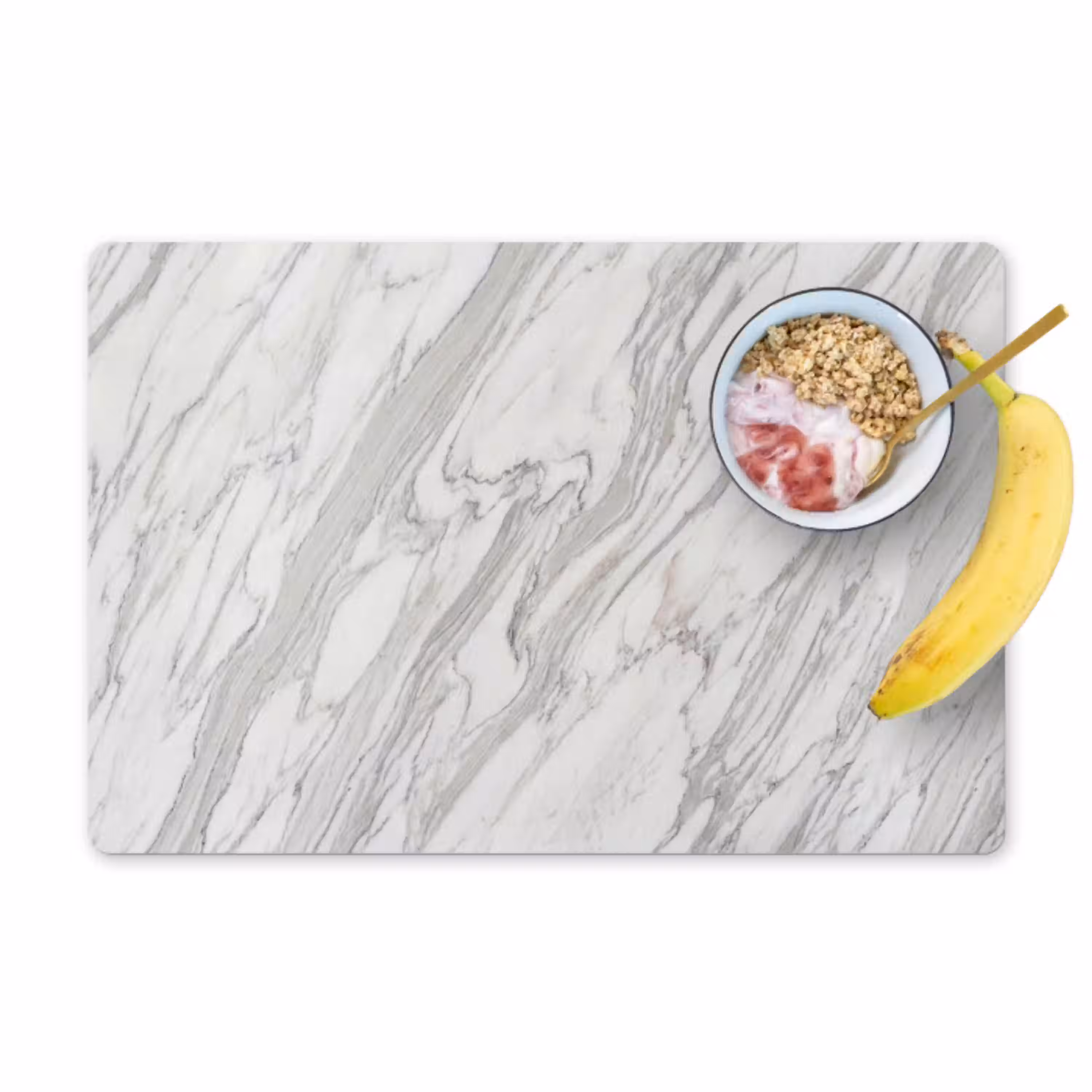 Marmer - Wit - Grijs - Structuur - Modern Placemat vinyl groot -zzzproduct_Kitchenyeah-website