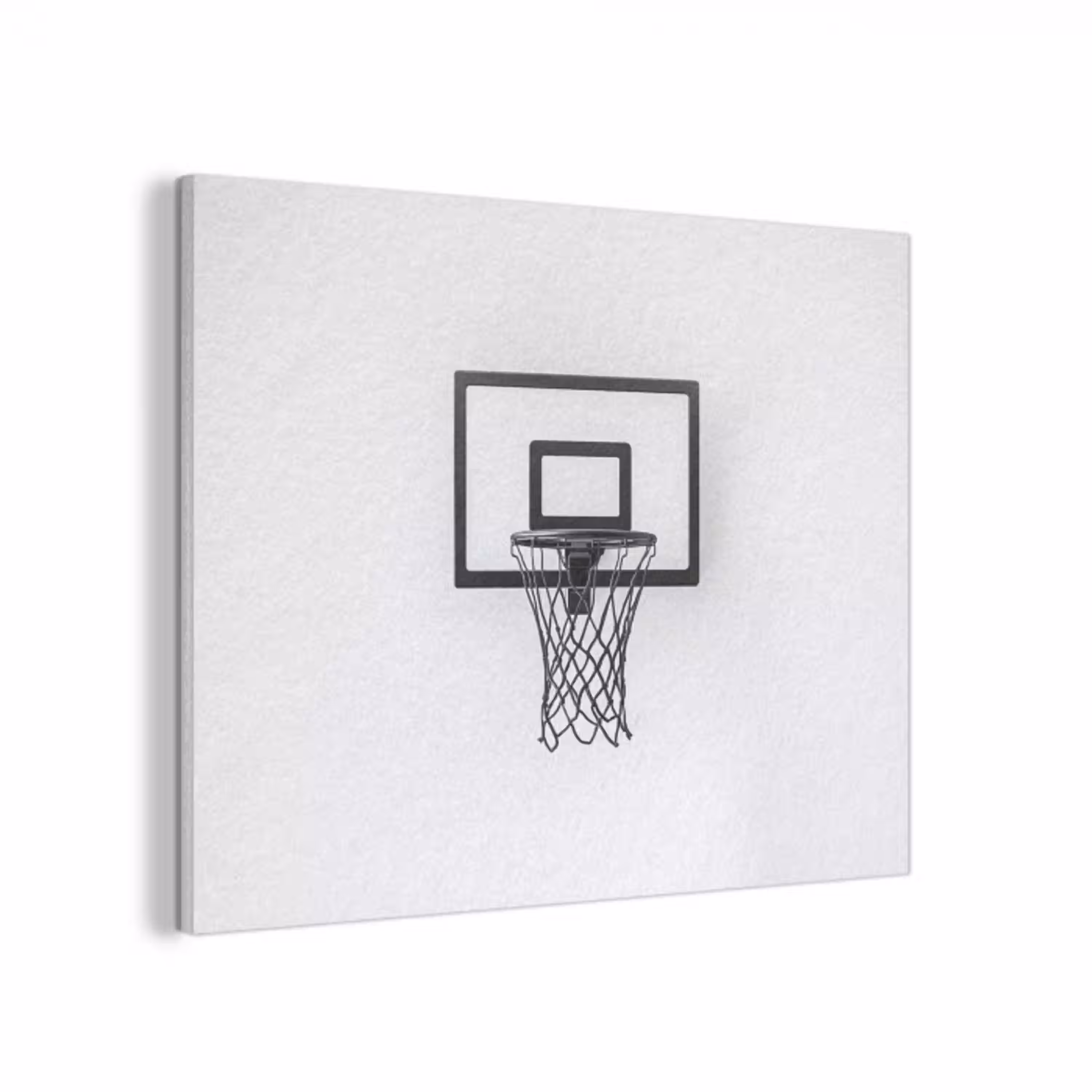 Basketbalbord - Minimalistisch - Zwart PET vilt klein -3d