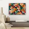Harmonieus - Abstracte bloemen - Warme tinten canvas 2cm klein -sfeer6