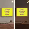 Quote - Minimalistisch - Kleurrijk Light Box met batterij (Wandlamp) middel -sfeer3