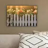 Rozen - Hek - Zonlicht canvas 2cm klein -sfeer3