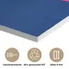 Brutaal - Grappig - Blauw PET vilt klein -closeup_NL