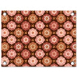 Geometrisch - Bloemen - Kleurrijk tuinposter los doek klein 239 -3d