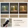 Bos - Pad - Bomen - Groen - Zon - Natuur Light Box met batterij (Wandlamp) middel -USP_lichtkleurDE