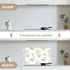 Wit - Apen - Beige keuken achterwand spatscherm klein 900 -voor_na_FR