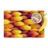 Vrucht - Waterdruppels - Oranje Placemat vinyl groot 368 -zzzproduct_Kitchenyeah-website