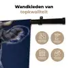 Koe - Delfts - Blauw - Artistiek Wandkleed katoen klein -sfeer2