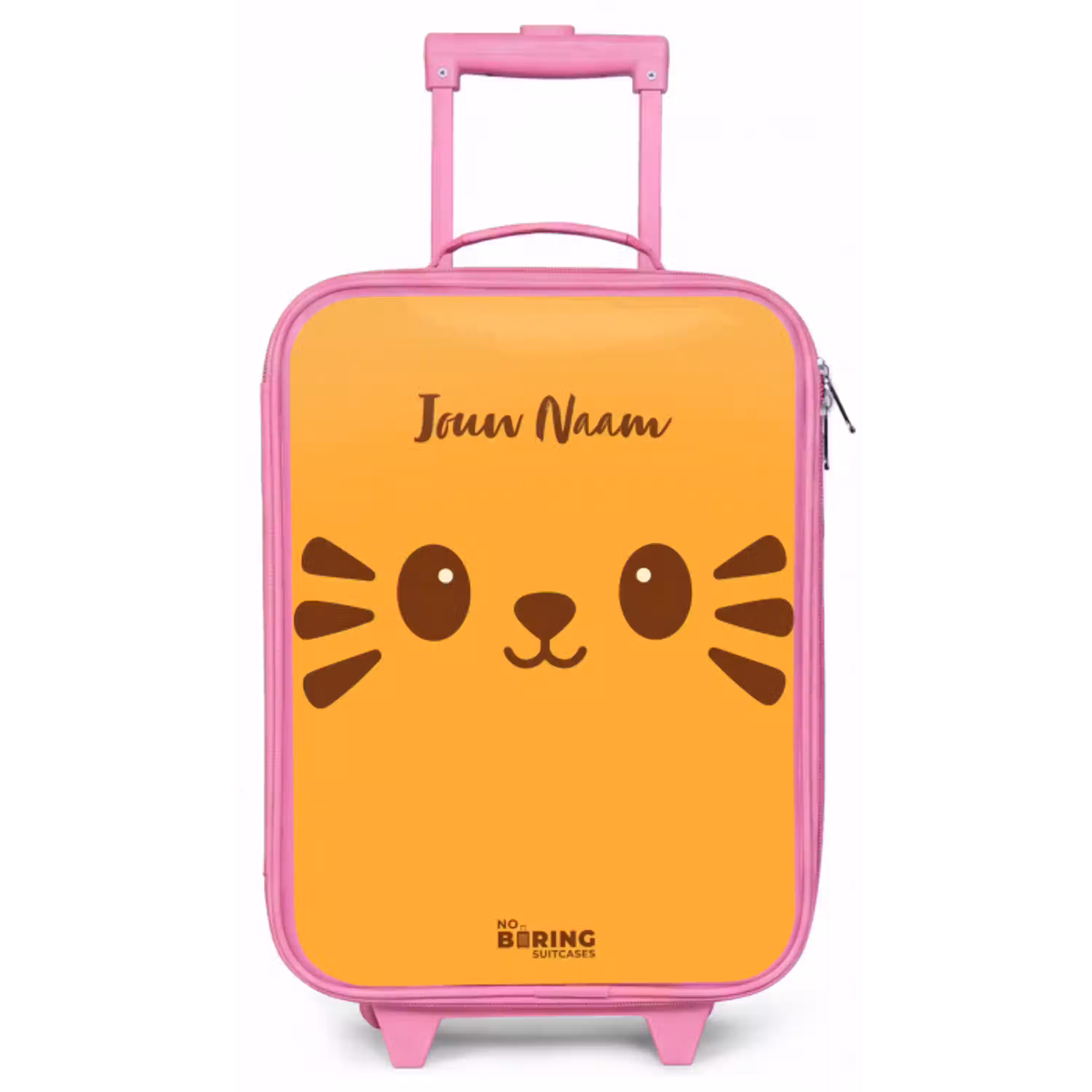 Kawai - Tijger - Oranje Kinderkoffer - Roze klein -zz3dotto