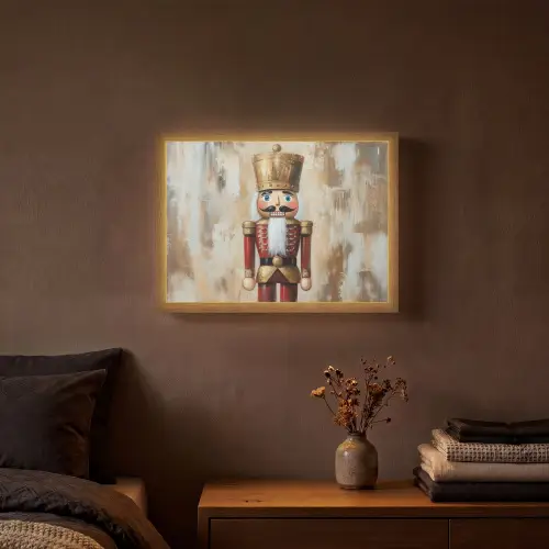 Kerst - Poppetje - Abstract Light Box met batterij (Wandlamp) middel -sfeer4