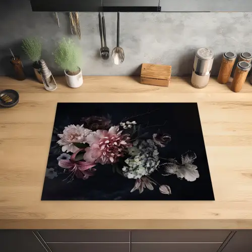 Nachtelijke Flora Symfonie Inductie beschermer vinyl 3mm groot -sfeer5