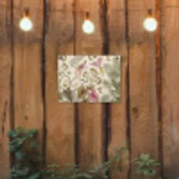Vogels - Tropisch - Botanisch - Roze tuinposter los doek klein -sfeer1