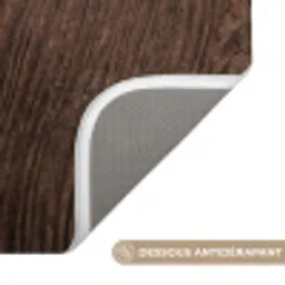 Houtnerf - Textuur - Patroon - Bruin - Rustiek Badmat klein -USP_AntislipFR