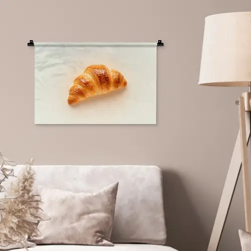 Croissant - Brood - Beige Wandkleed katoen klein -sfeer4