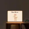 Dino - T-Rex - Oranje Light Box met batterij (Wandlamp kind) middel -sfeer1_kind