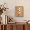 Kerkuil - Koksmuts - Oranje - Vogel Light Box met kabel (Tafellamp) klein -sfeer2
