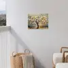 Boom - Bloemen - Goud - Beige tuinposter los doek klein -sfeer8