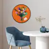 Kaartje - Boeket - Bloemen Fotolijst rond zonder passe partout klein -sfeer2