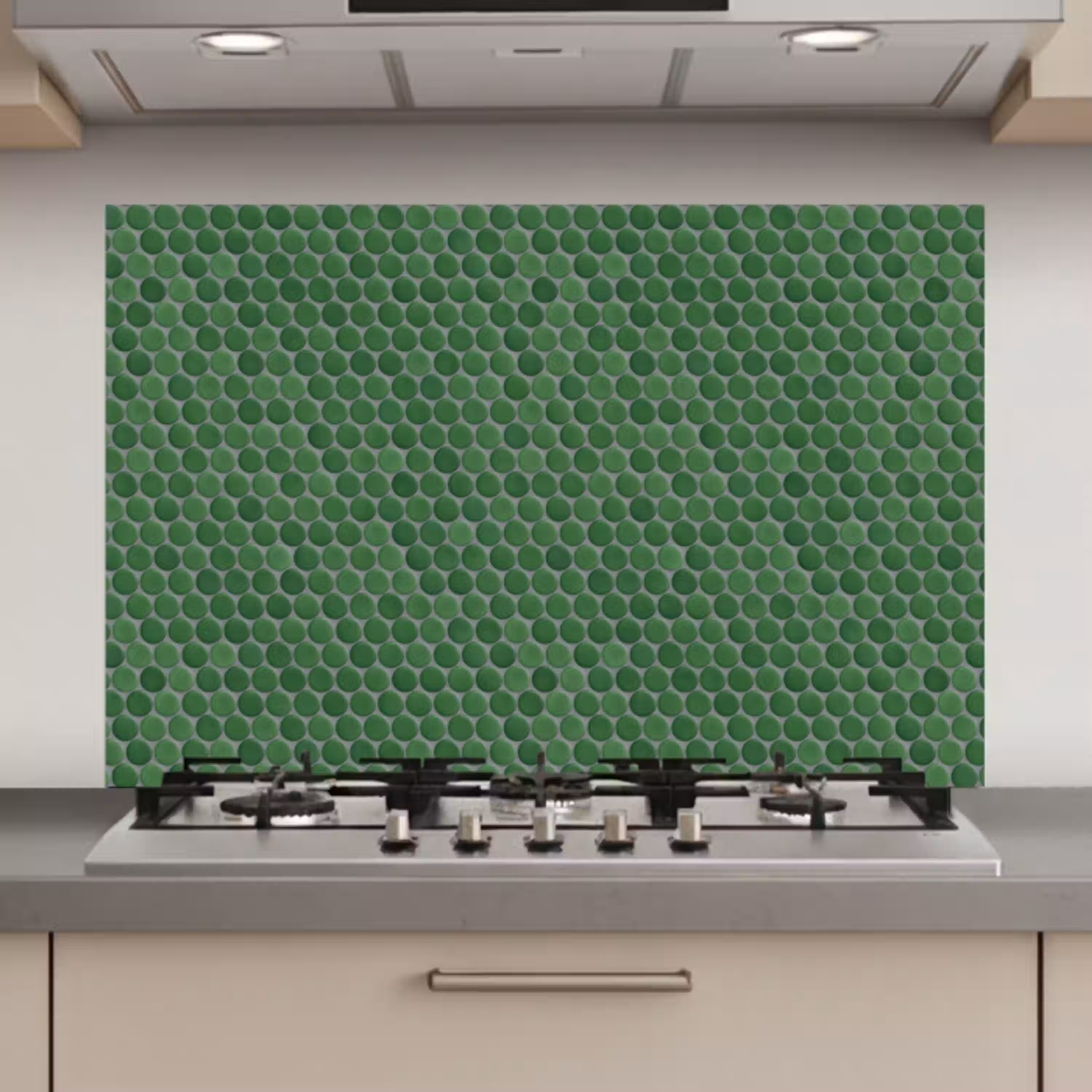 Penny - Mozaïek - Bosgroen - Green keuken achterwand spatscherm klein 900 -3d_website