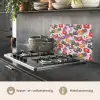 Cassette - Patroon - Roze keuken achterwand spatscherm klein 900 -usp_NL