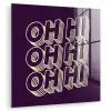 Oh hi - Paars - 3D plexiglas 5mm klein -zzzproduct_nieuw