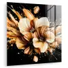 Bloemen - Goud - Graffiti - Zwart - Abstract plexiglas 5mm klein -zzzproduct_nieuw