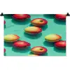Appels - Water - Turquoise Wandkleed katoen klein 269 -zz3d