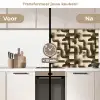 Abstract - Retro - Zwart keuken achterwand 2 middel 871 -voor-na2_NL