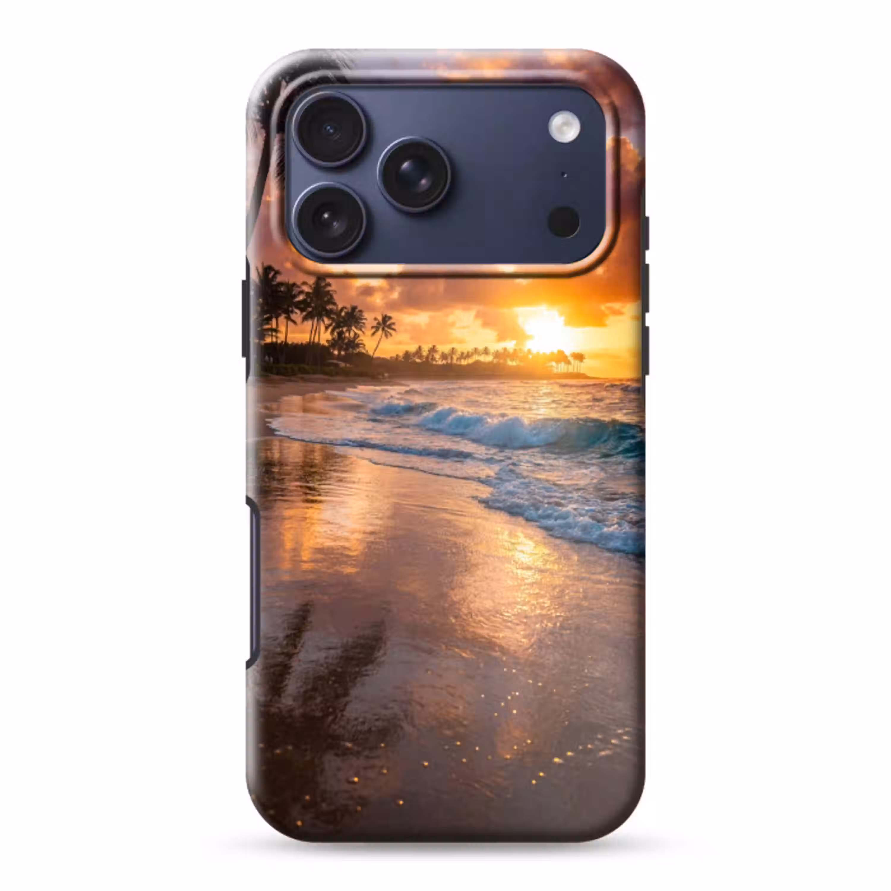 Strand - Zonsopgang - Tropisch - Natuur - Oranje Toughcase MagSafe Apple iPhone 17 Pro Max klein -3d