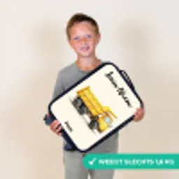 Kiepwagen - Getekend - Geel Kinderkoffer - Zwart klein -sfeer4_NL