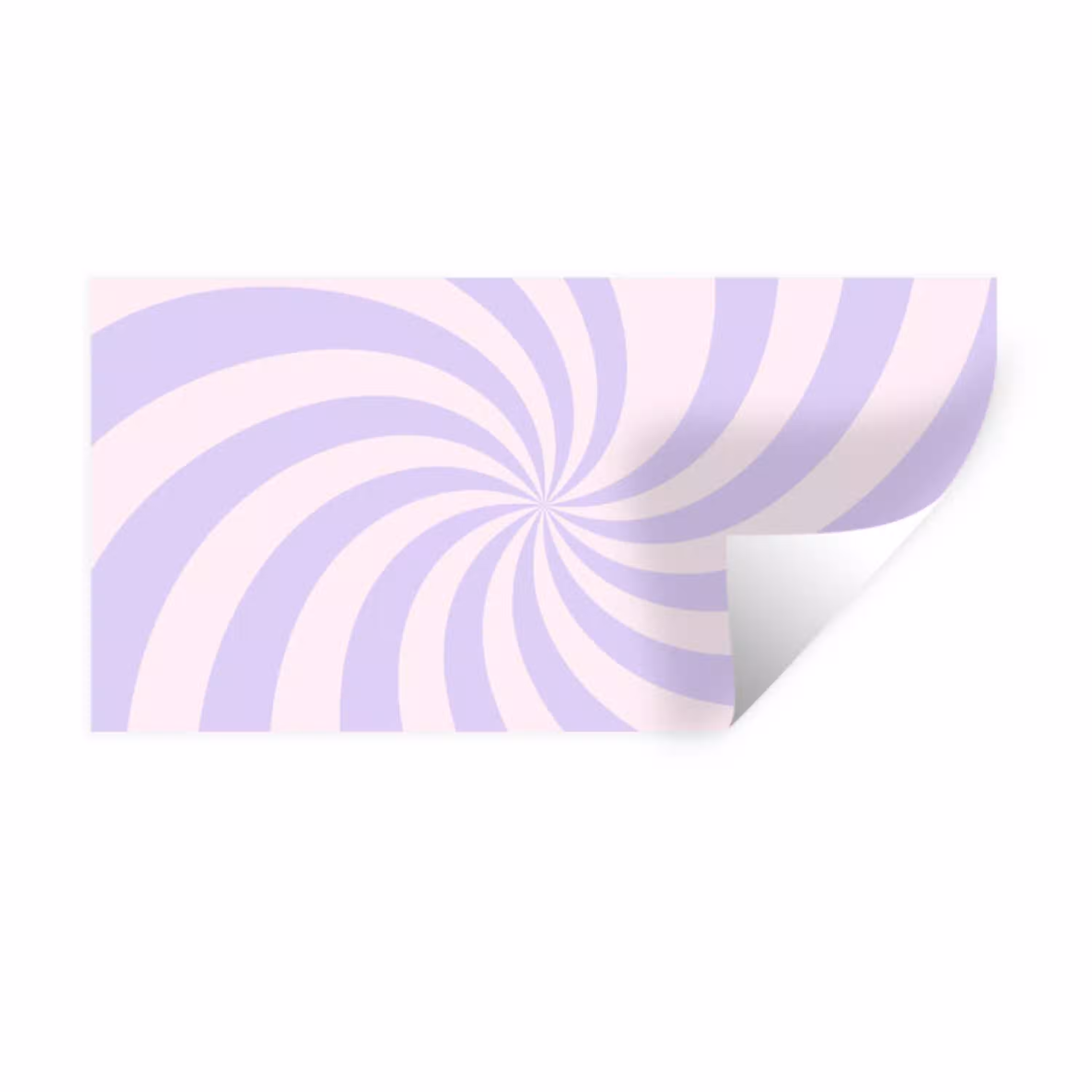Patroon - Spiraal - Abstract - Modern - Paars-Roze Muursticker klein -3d