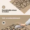 Gezichtenzee - Lijntekening - Abstract Inductie beschemer met haakjes middel -ky-schoon-nl