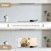Vormen - Rond - Bladeren - Beige keuken achterwand spatscherm klein -voor_na_NL