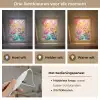 Kitten - Flamingo - Bloemen Light Box met kabel klein -USP_lichtkleurNL