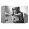 Chimpansee - Aap - Krant - WC - Humor WCmat klein -3d