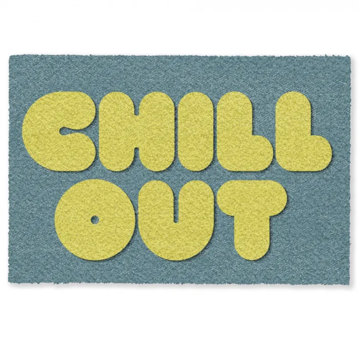Chill out - Geel - Blauw Deurmat klein -zkaufland3d